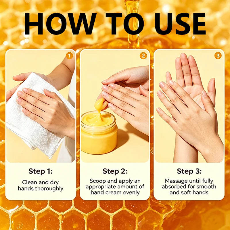 YUITIKUE Bee Venom Hand Cream Deep Moisturizing Repair for Cracked Skin