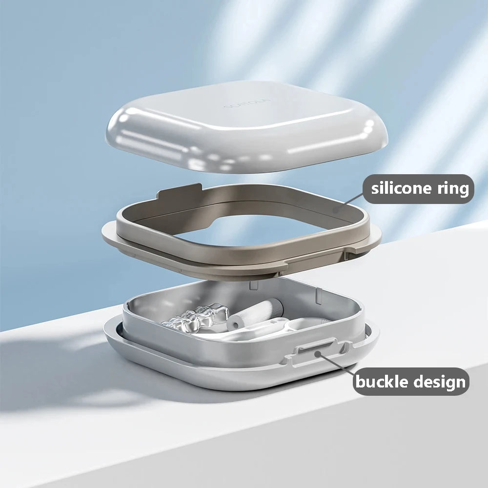 Portable Orthodontic Aligner and Denture Storage Case