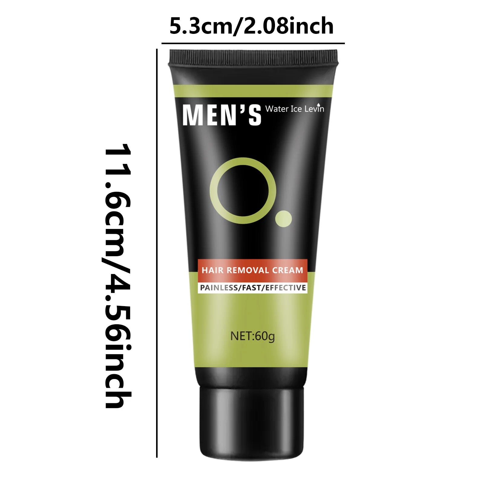 Water Ice Levin Mens Hair Removal Cream Gentle Depilatory 60g - 9
