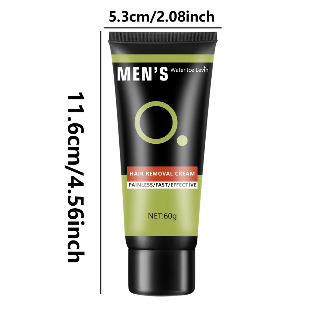 Water Ice Levin Mens Hair Removal Cream Gentle Depilatory 60g