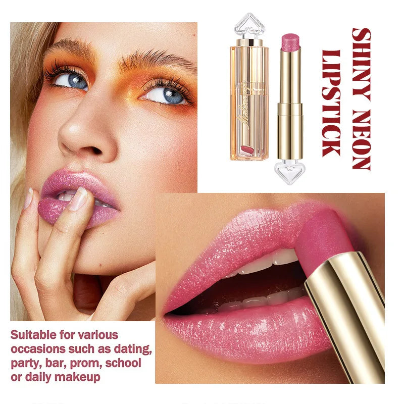 Shiny Lipstick Waterproof Long Lasting Glitter Lip Gloss