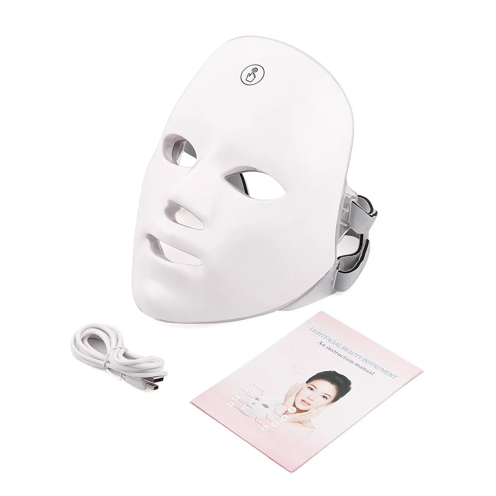 7-Color LED Light Therapy Face Mask for Skin Rejuvenation