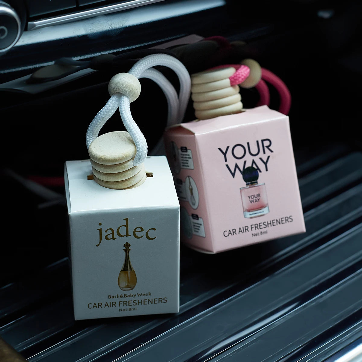 4 Pack Car Air Freshener Hanging Diffuser Interior Fragrance Set