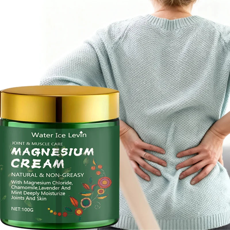 Magnesium Cream for Joint and Muscle Pain Relief Natural Moisturizer