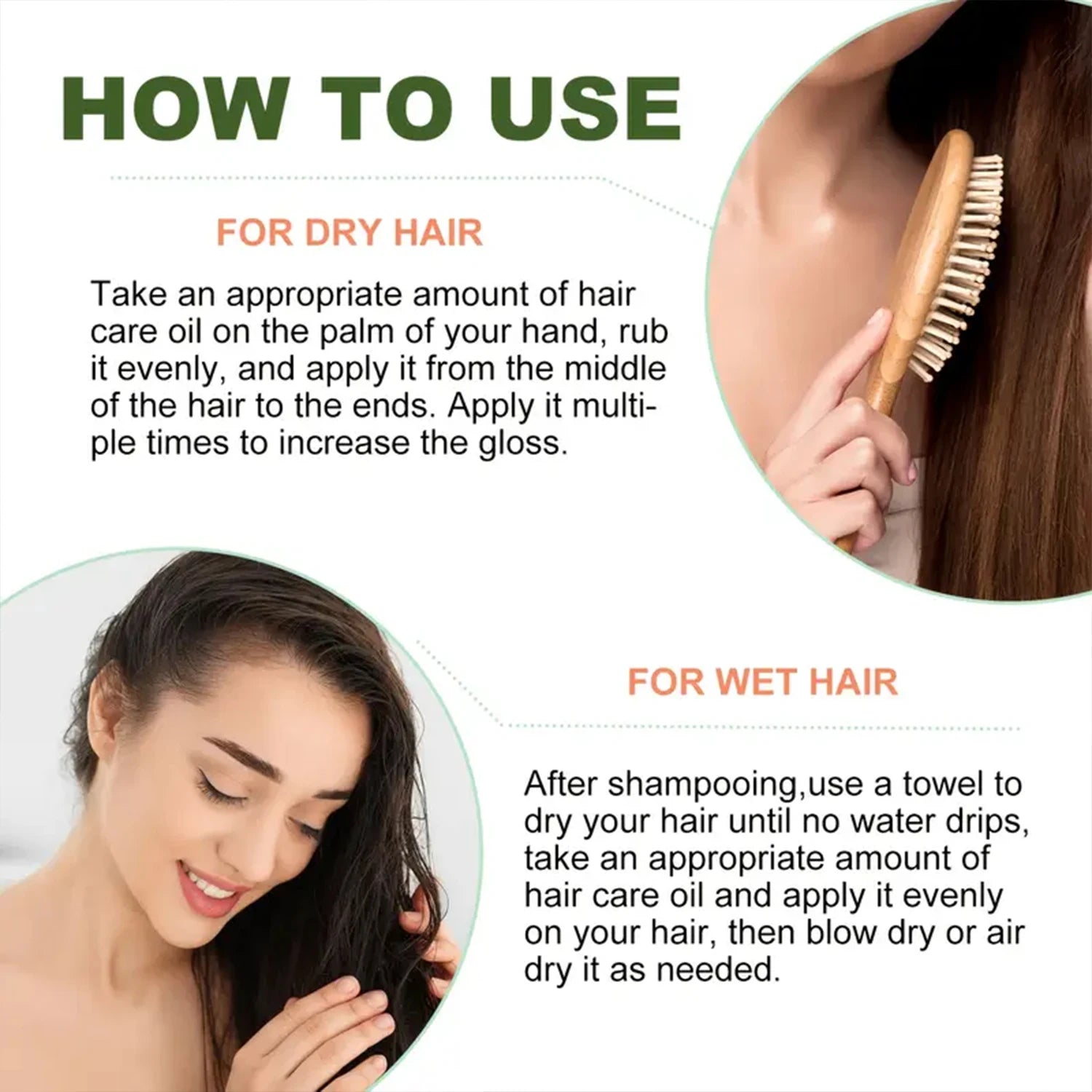 Rosemary Castor Hair Oil Scalp Care and Split End Repair Treatment - 4