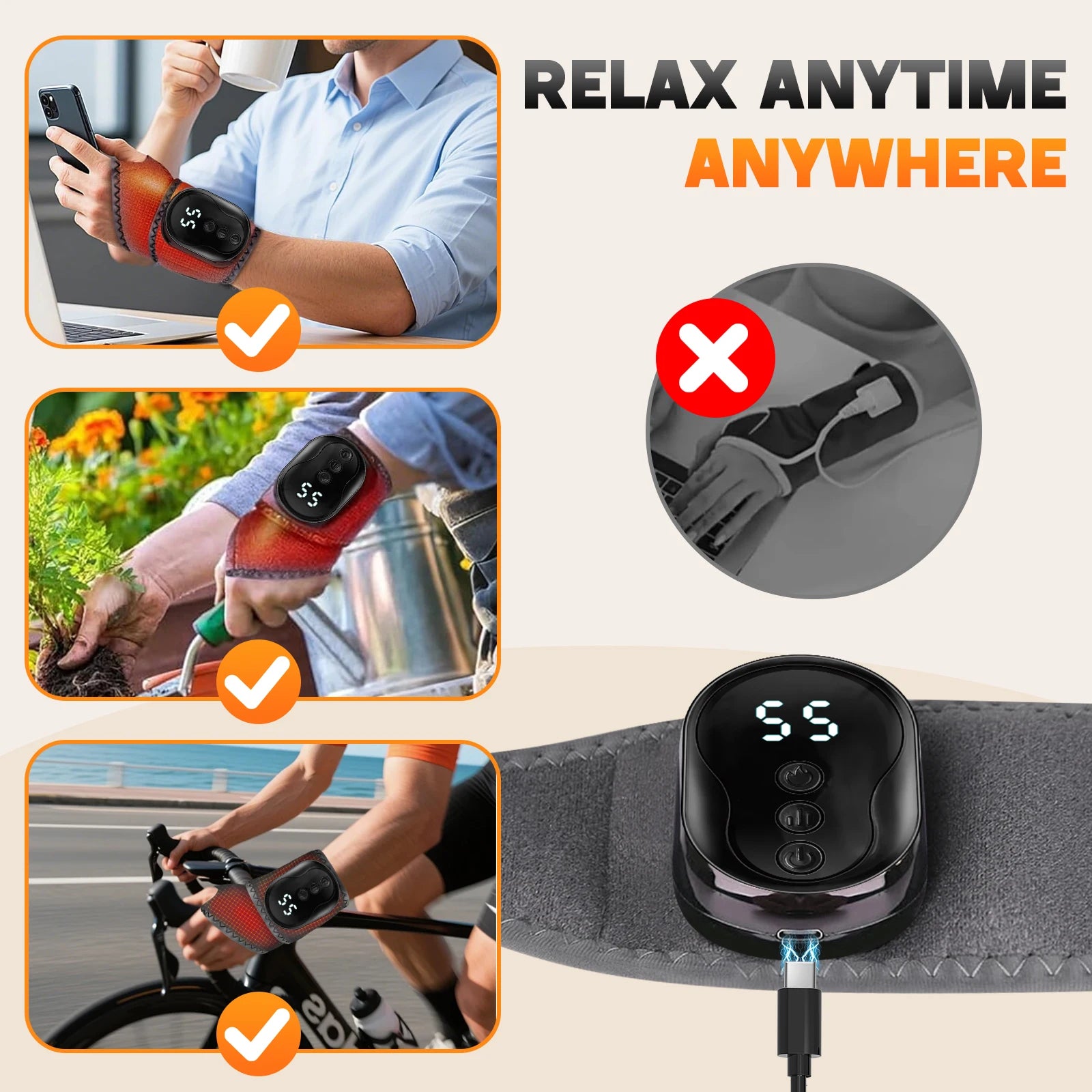 Vibration Ankle and Wrist Massager Wrap - 13