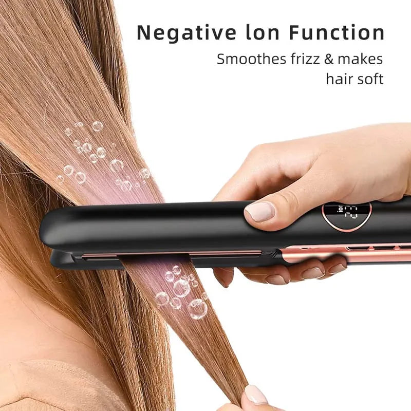 Professional Ceramic Hair Straightener Ionic Flat Iron Salon Styling Tool