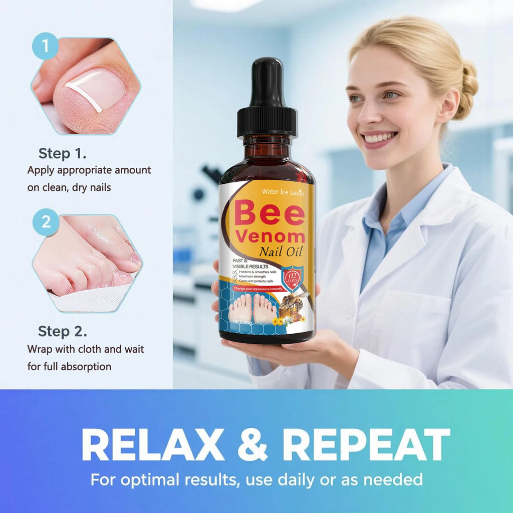 Bee Venom Nail Oil Repair Serum for Stronger Smoother Nails