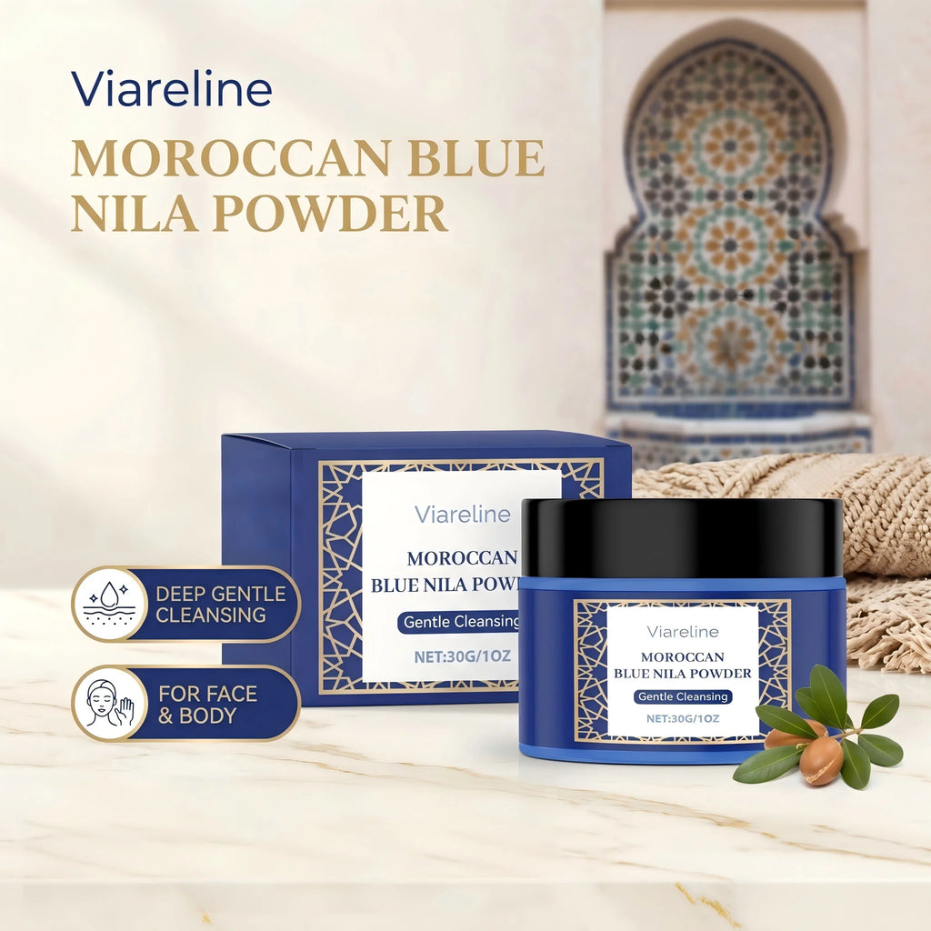 Moroccan Blue Nila Brightening Face Mask Powder