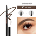 Waterproof Triangular Eyebrow Pencil with Grooming Brush