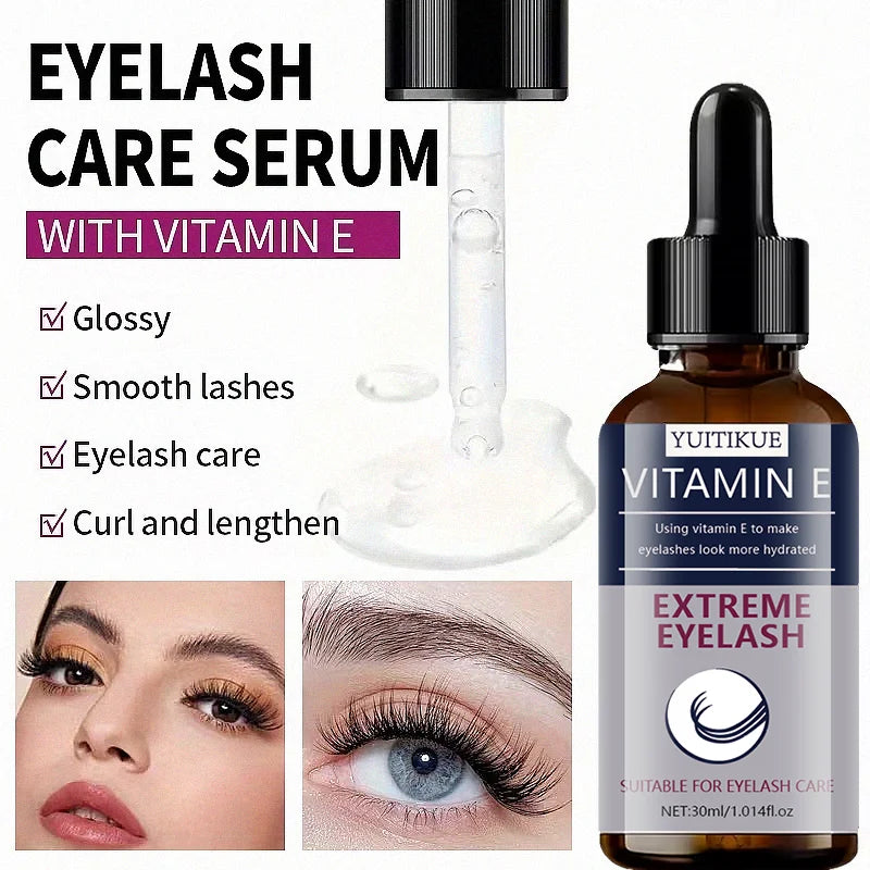 YUITIKUE Vitamin E Eyelash Serum Growth and Hydrating Lash Treatment