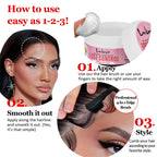 Lockmio Edge Control Wax 250g Hair Pomade Gel with Brush and Band
