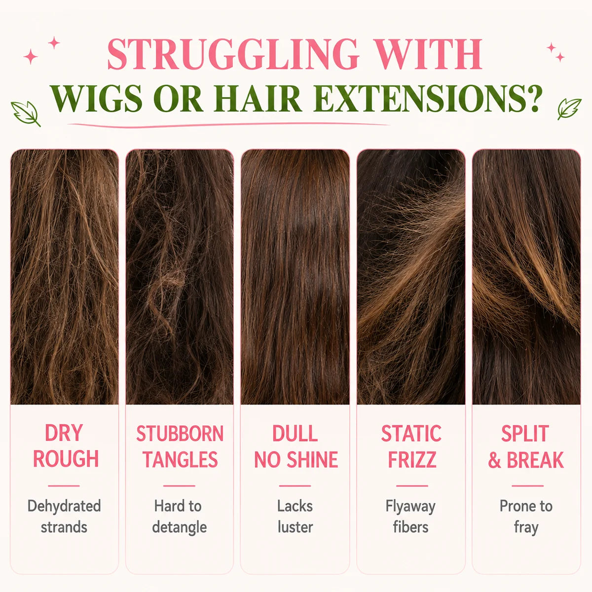 Lockmio Wig Milk Spray Leave-in Conditioner for Synthetic and Human Hair - 4