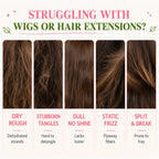Lockmio Wig Milk Spray Leave-in Conditioner for Synthetic and Human Hair