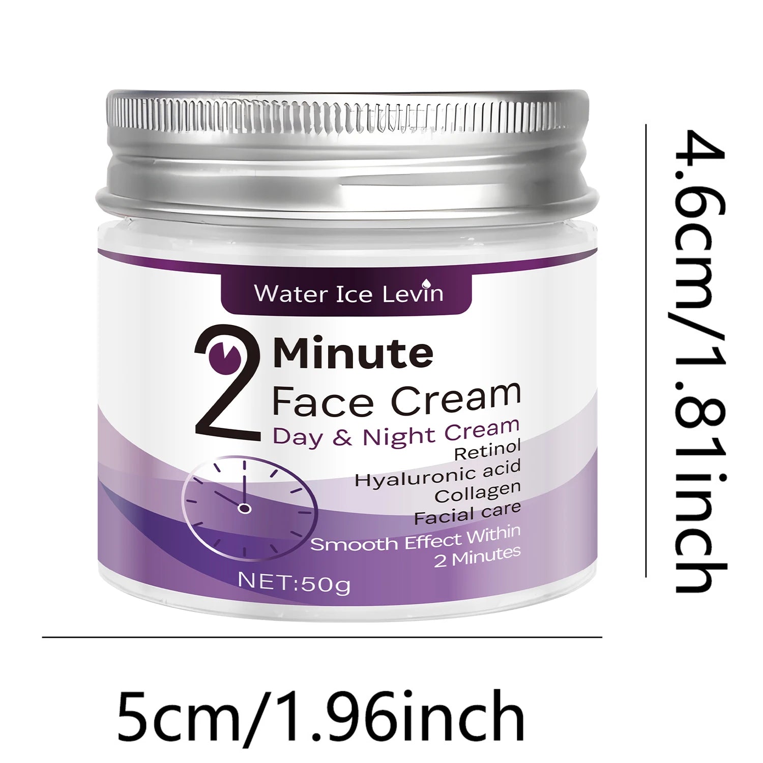 Water Ice Levin 2 Minute Face Cream Anti Aging Retinol Moisturizer - 6