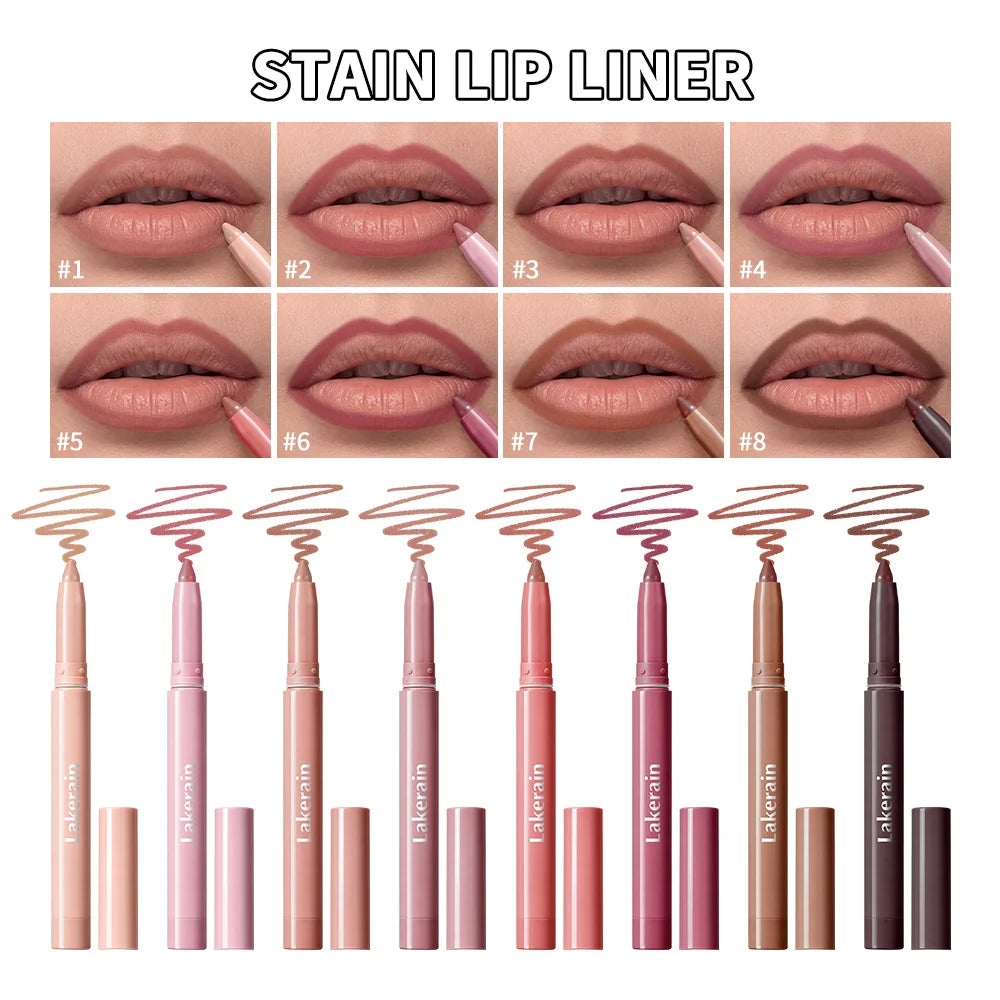 Waterproof Matte Lip Liner Pencil for Long-Lasting Lip Shaping - 1