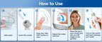 Electric Water Flosser for Teeth with 8 Nozzles and 10 Pressure Settings