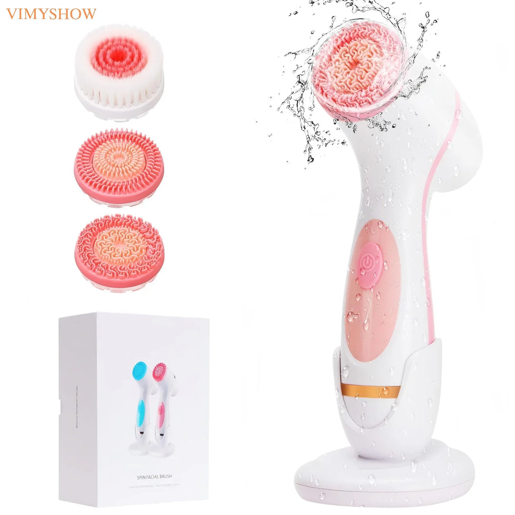 3-in-1 Electric Facial Cleansing and Exfoliating Brush