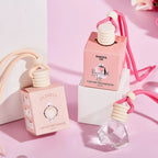 Pink Car Air Freshener Hanging Perfume Diffuser Set 4 Pack