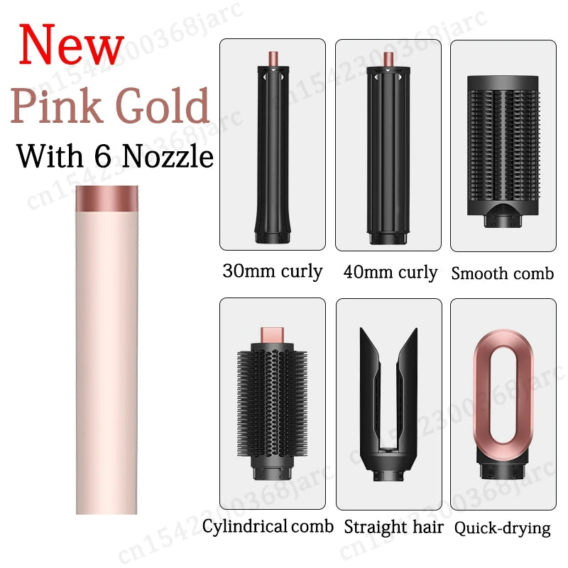 Professional 6-in-1 Hair Styler Dryer and Curling Iron Kit - 19