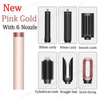 Professional 6-in-1 Hair Styler Dryer and Curling Iron Kit