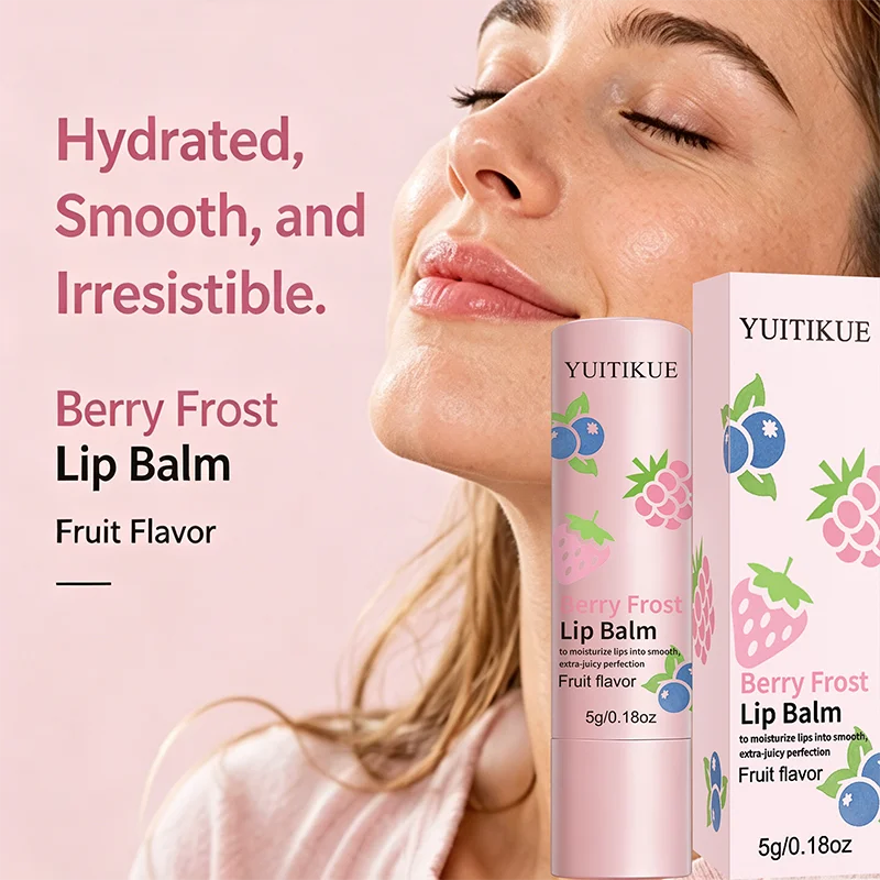 YUITIKUE Berry Frost Lip Balm Moisturizing Fruit Scented Lip Care