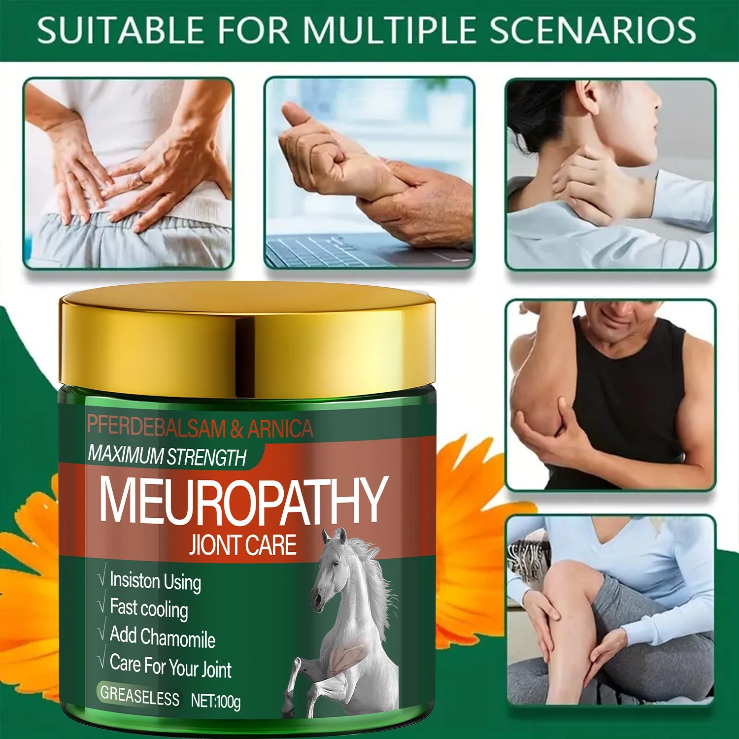 Pferdebalsam Arnica Joint Care Cream Maximum Strength Soothing Relief - 4