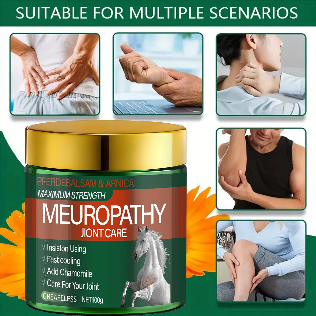 Pferdebalsam Arnica Joint Care Cream Maximum Strength Soothing Relief