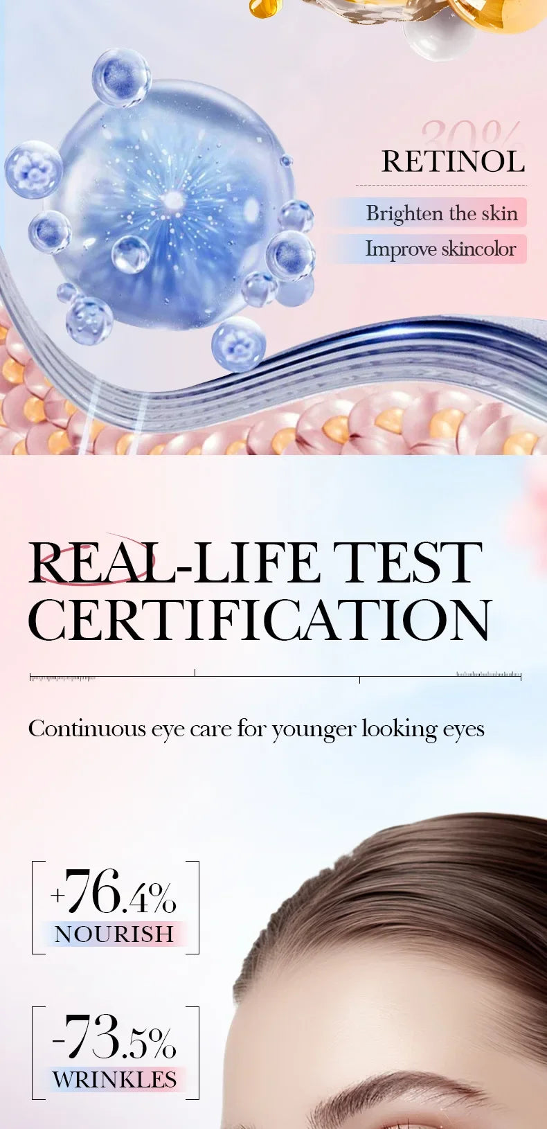 Retinol Anti-Aging Eye Cream for Dark Circles and Puffiness - 15