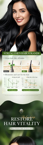 Sadoer Biotin Softening Shampoo 520ml Deep Cleansing Moisturizing Wash