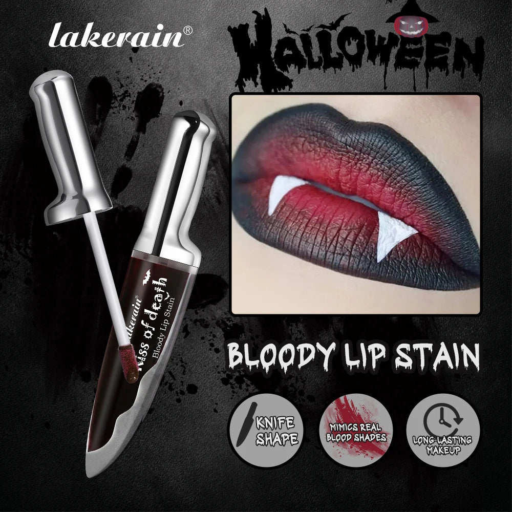 Bloody Matte Lip Stain for Halloween and Theatrical Makeup