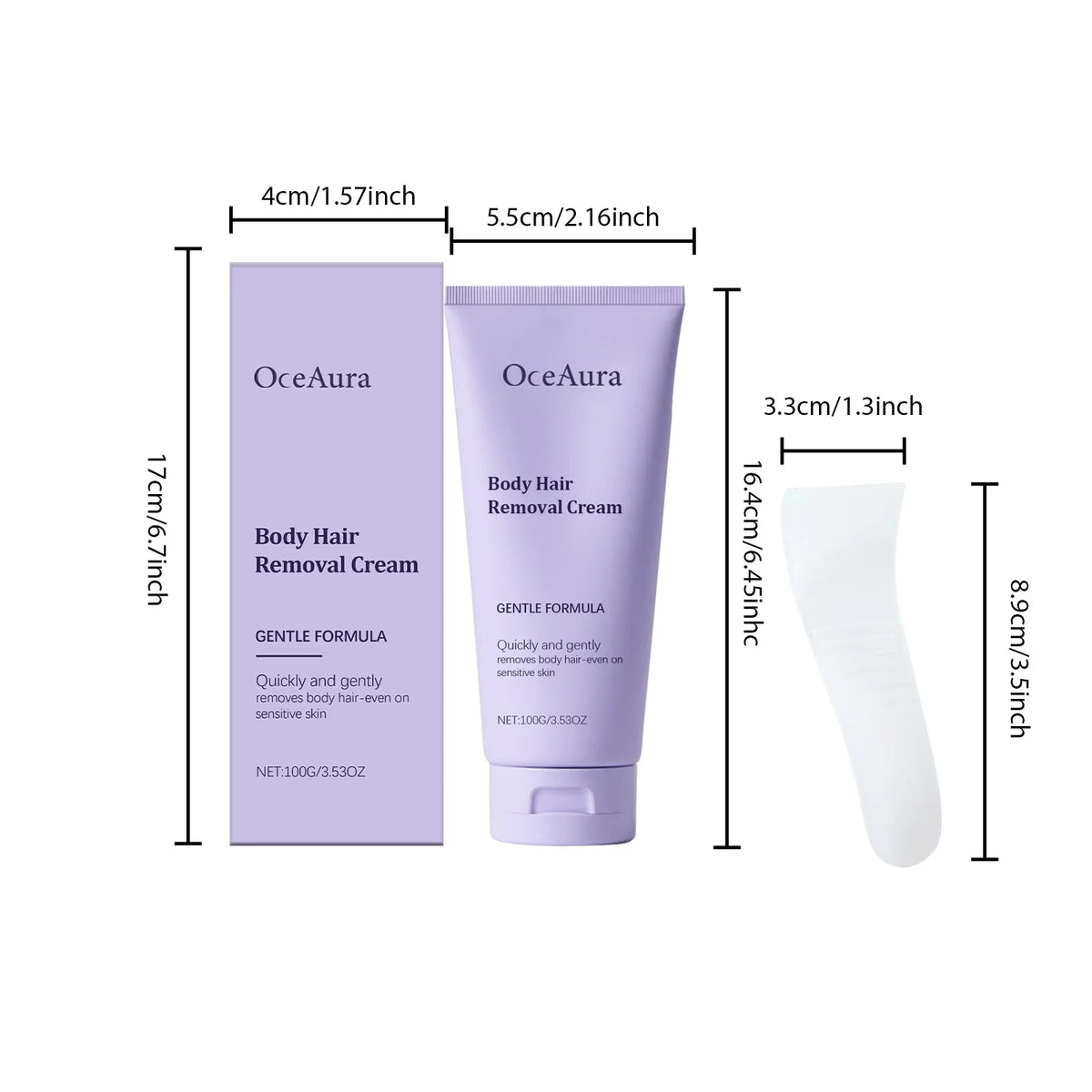 Painless Body Hair Removal Cream for Sensitive Skin