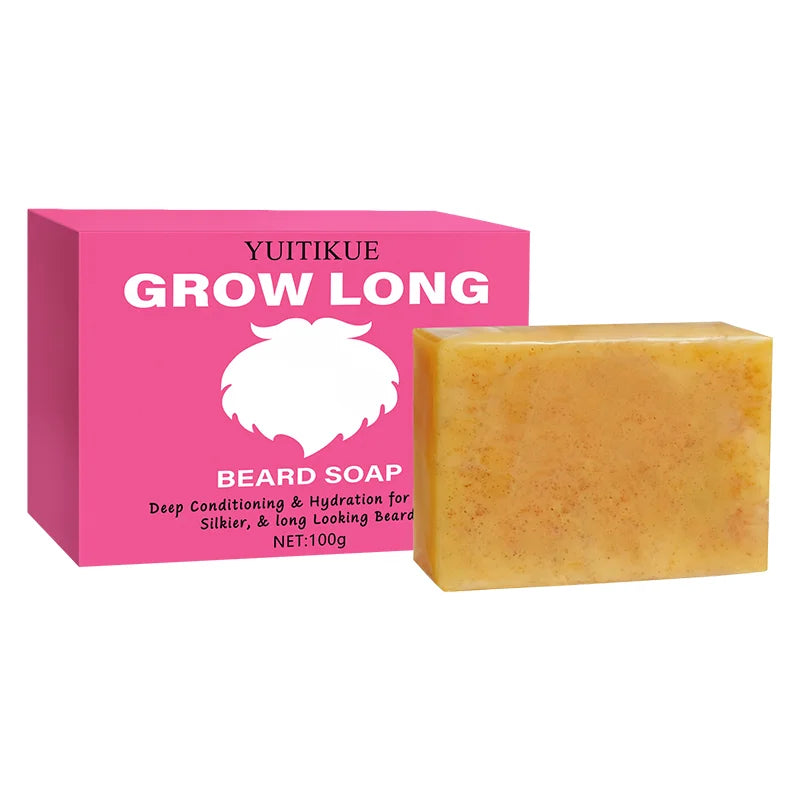 YUITIKUE Beard Growth Soap 100g Deep Cleansing and Conditioning Bar