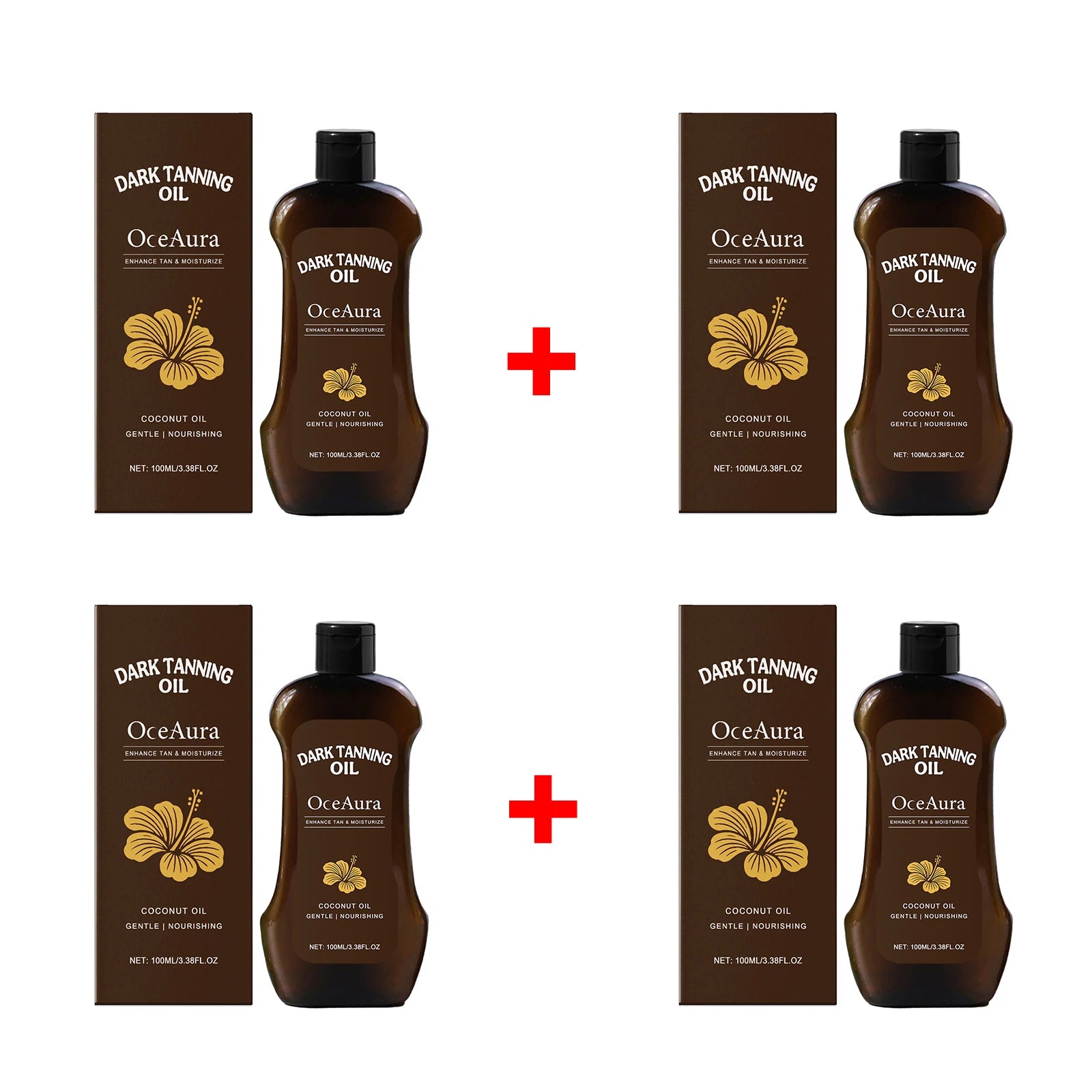 Coconut Oil Dark Tanning Body Oil for Deep Bronze Tan - 13