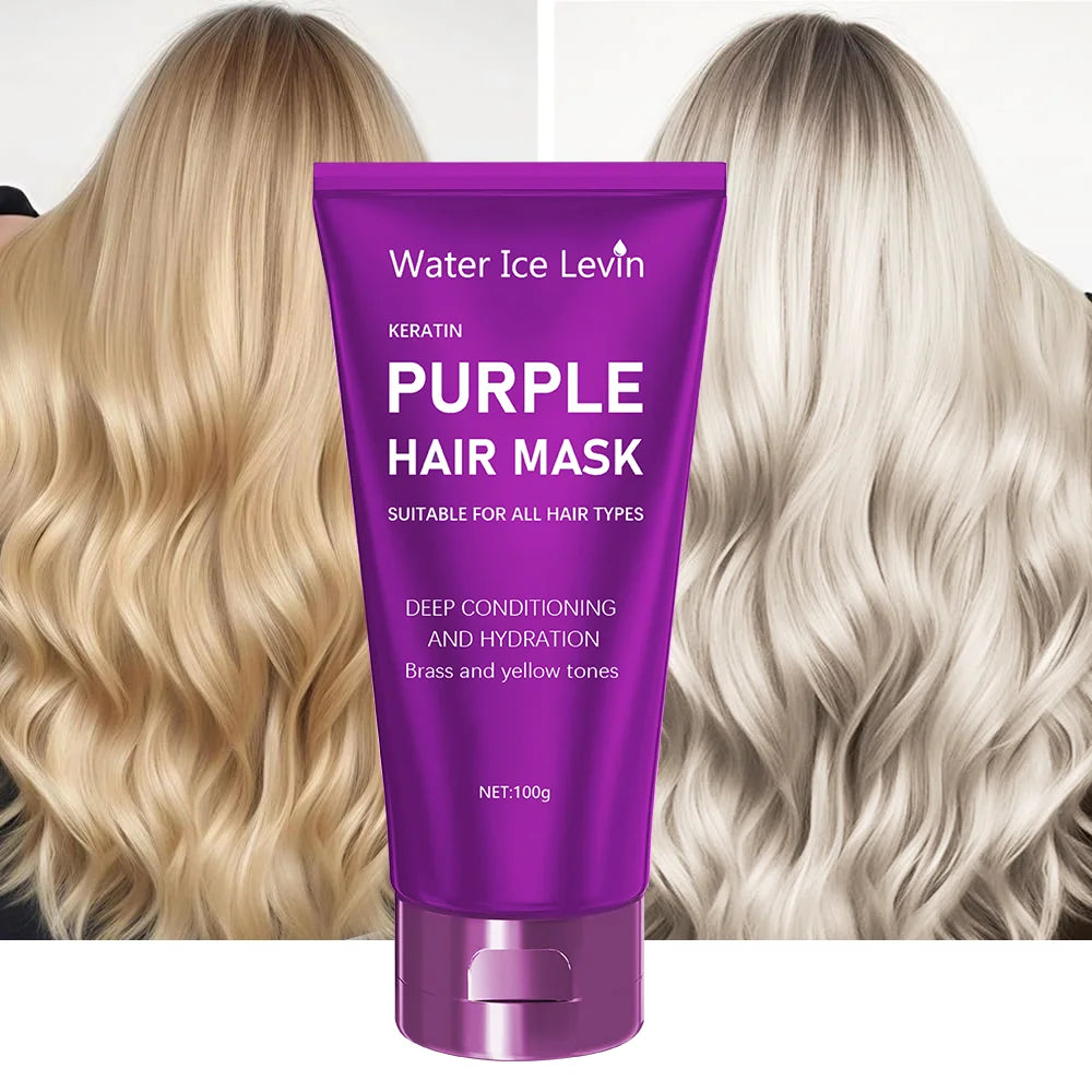 Purple Hair Mask for Blonde Hair Toner and Deep Conditioning Treatment