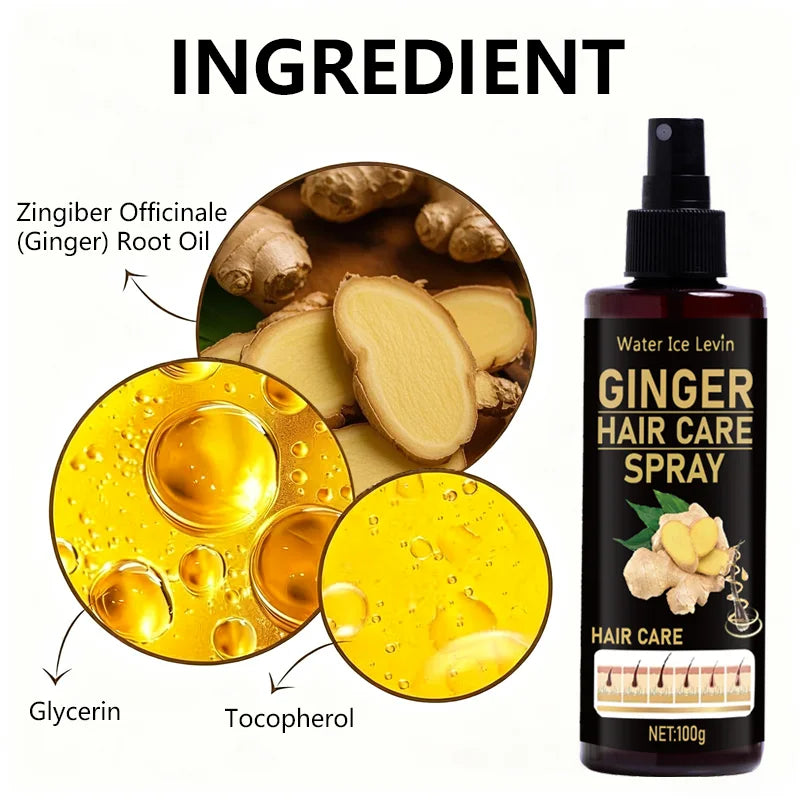 Ginger Hair Growth Spray with Keratin and Biotin 100g