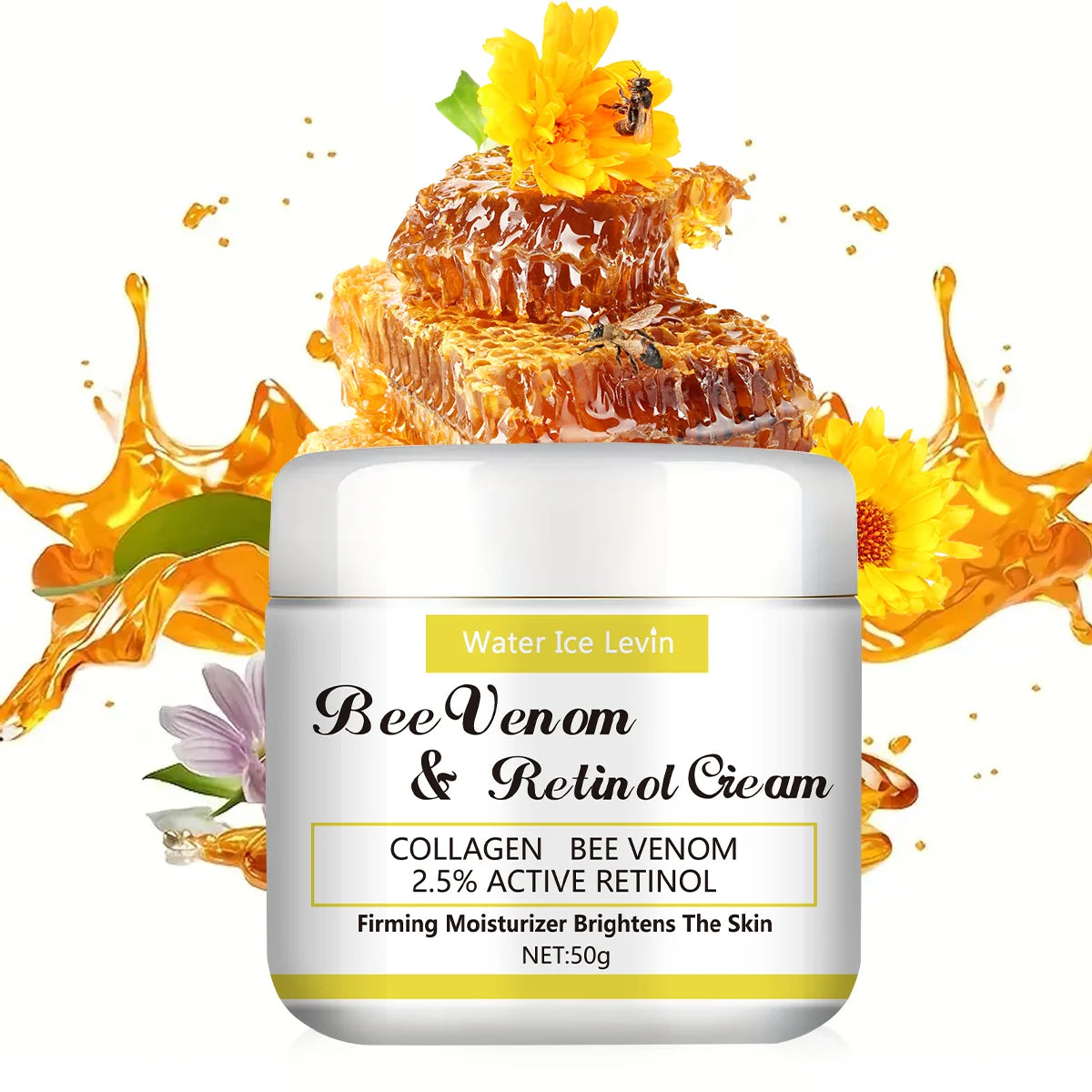 Bee Venom Retinol Cream Moisturizing Face and Body Firming Lotion