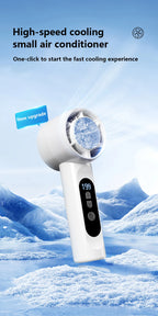 Rechargeable Ice Cooling Handheld Fan for Travel
