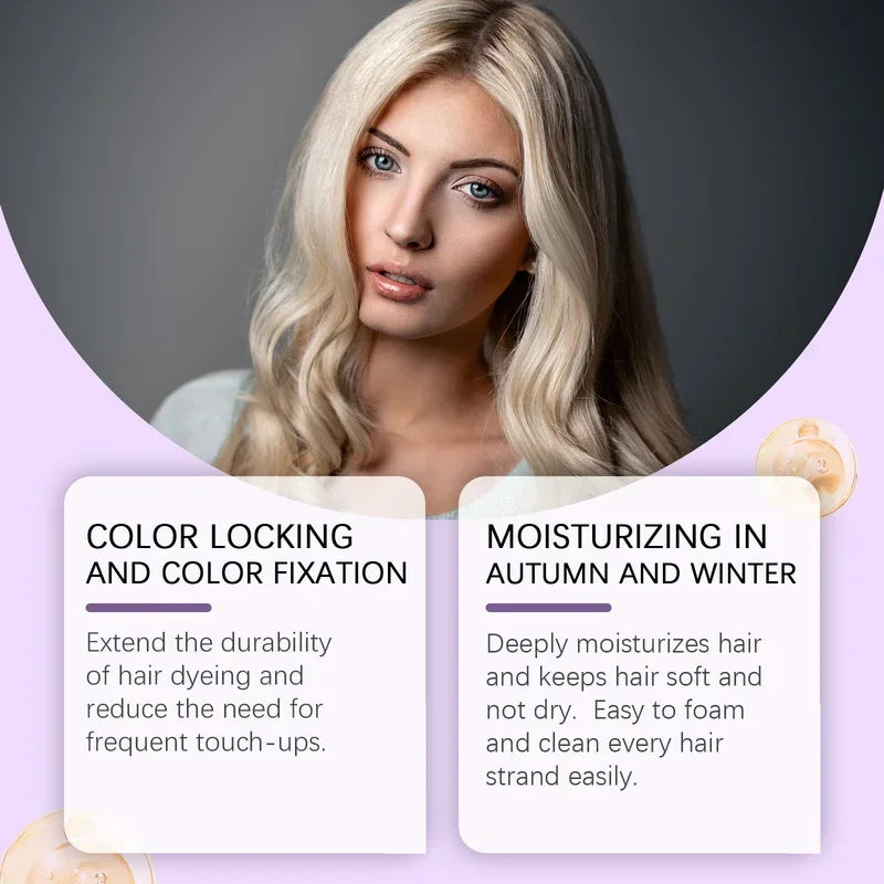 Purple Toning Shampoo for Blonde and Gray Hair 100ml