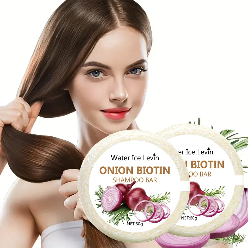 Onion and Biotin Shampoo Bar Natural Hair Growth and Moisturizing Soap