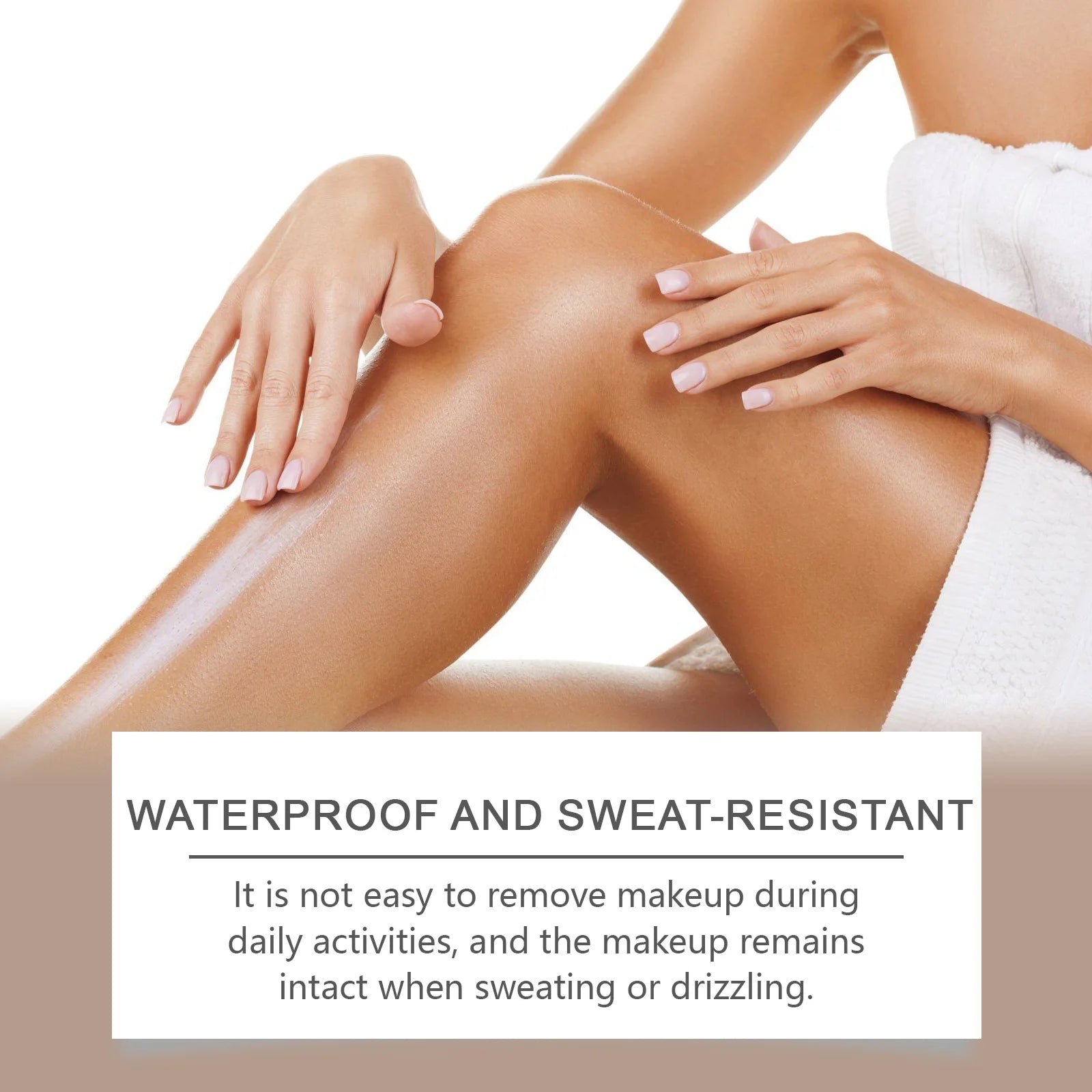Waterproof Leg Foundation and Self Tanning Concealer Cream - 5