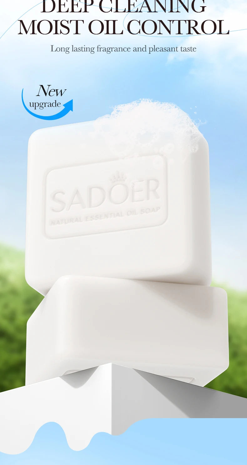 Sadoer Goat Milk Essence Soap Moisturizing Facial and Body Cleansing Bar - 8