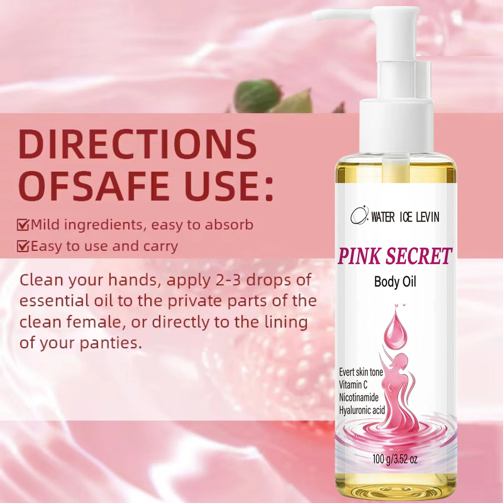 Water Ice Levin Pink Secret Body Oil Tightening Moisturizing Serum