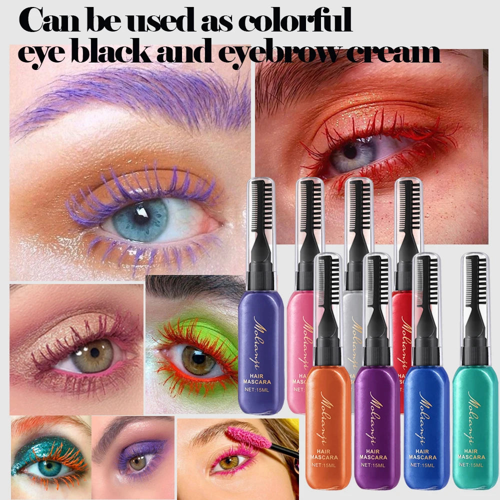 Disposable Colored Hair and Eyelash Dye Mascara 15ml - 10