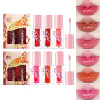 Peiien Plumping Lip Oil Set Glossy Hydrating Lip Gloss for Dry Lips