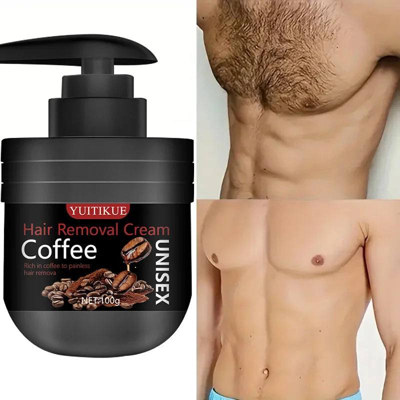 YUITIKUE Painless Hair Removal Cream for Men Body Hair Remover Lotion