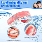Full Mouth Denture Set with Cleaning Tools and Storage Case