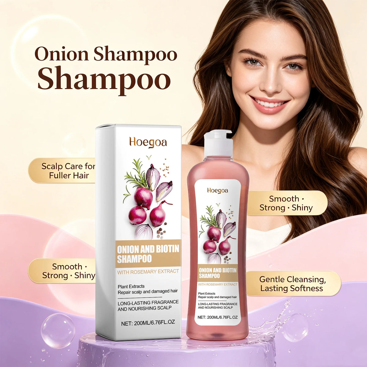 Onion and Biotin Hair Strengthening Shampoo