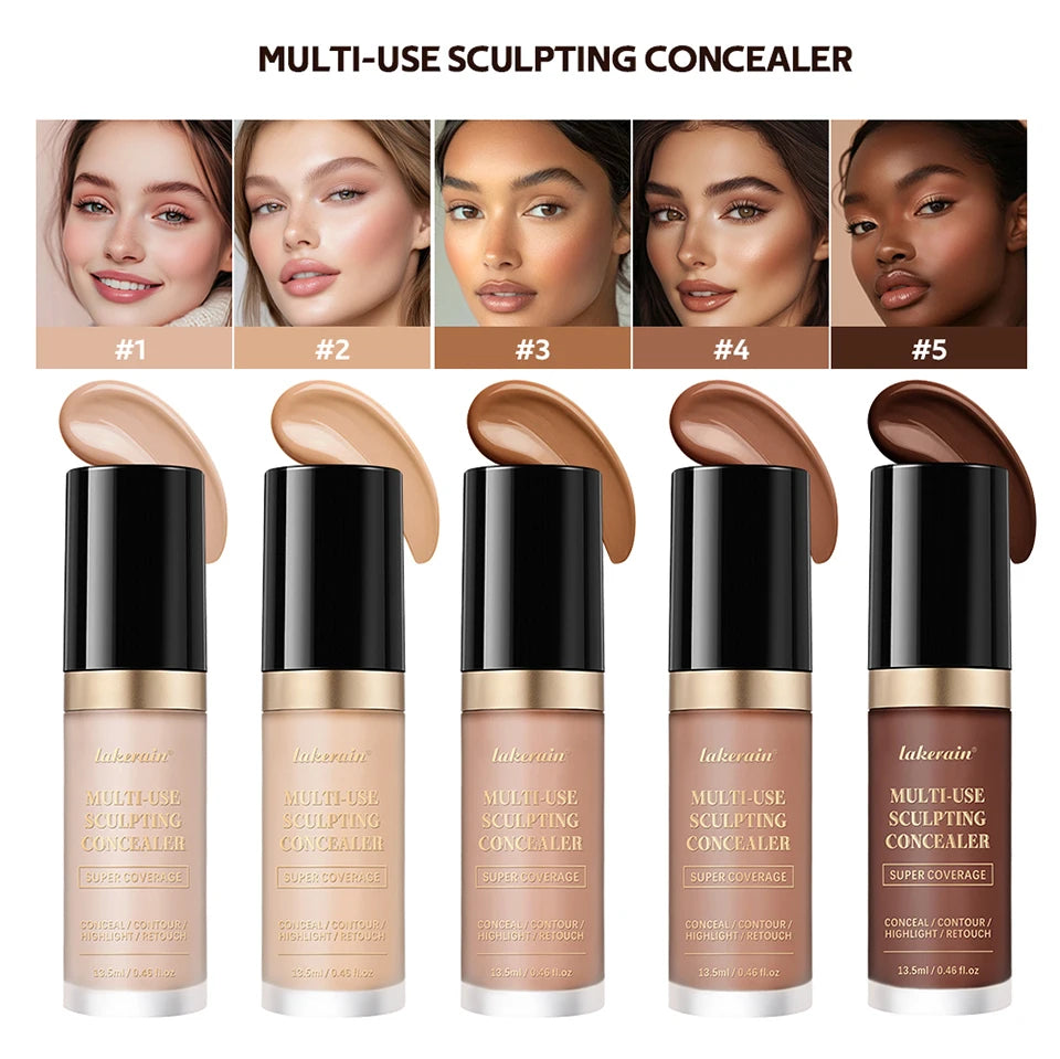 Multi-Use Waterproof Liquid Concealer for Face and Contouring