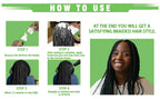 2 Braid Foam Control Mousse and 100g Tea Tree Mint Braid Styling Gel